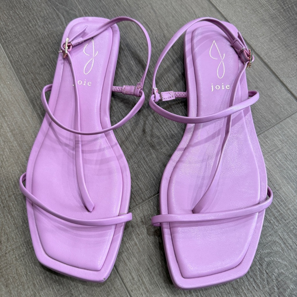 Joie‎ Glory Women 6.5M Lavender /Pink Strappy Sandals Flats